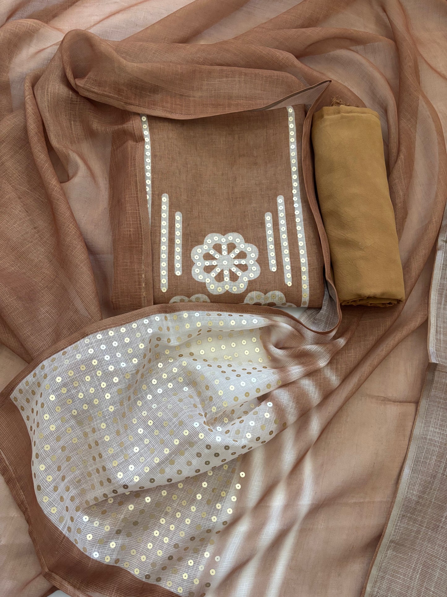 Antique Gold Sequin Suit