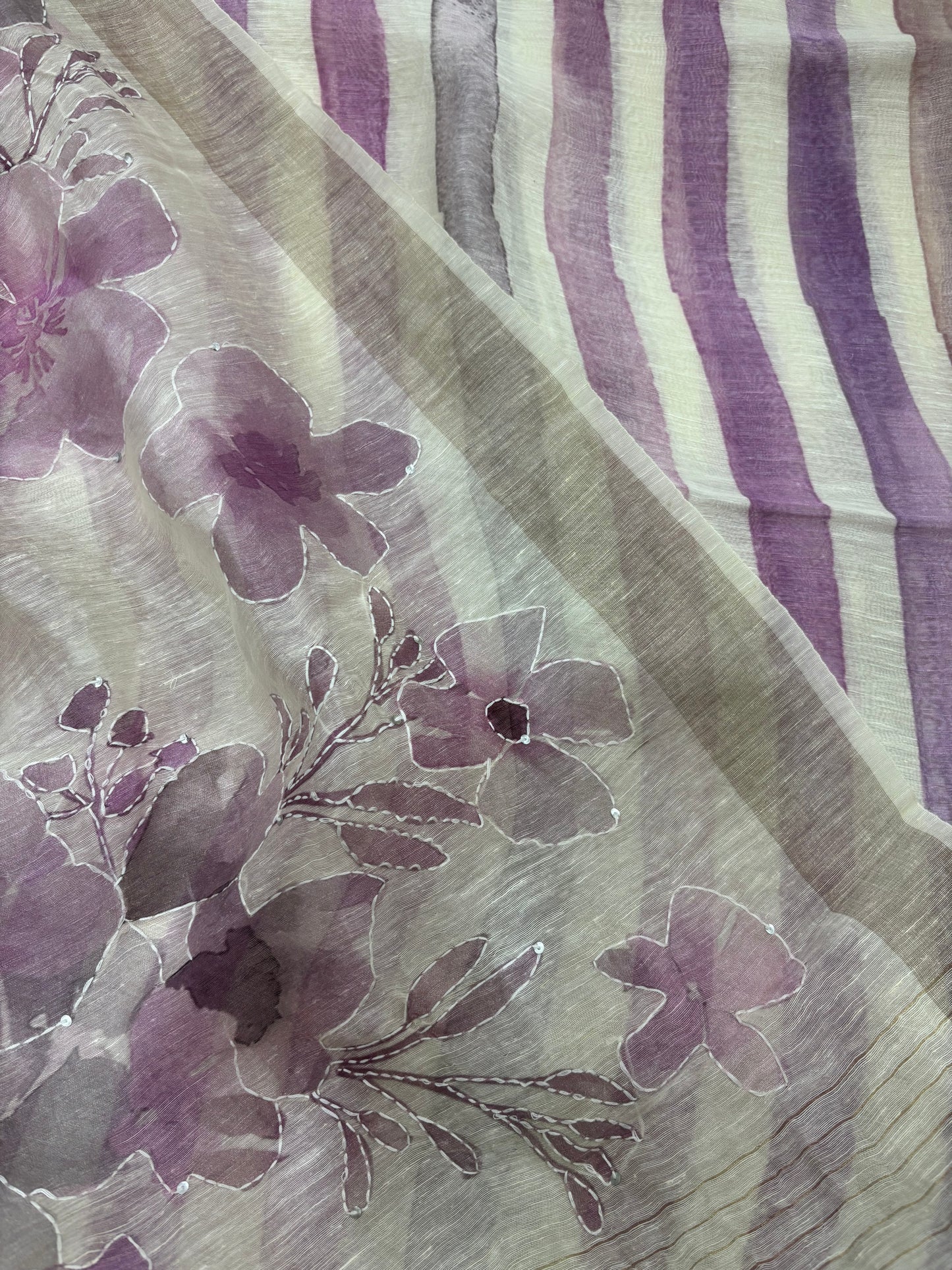 Multi Color tussar silk suit
