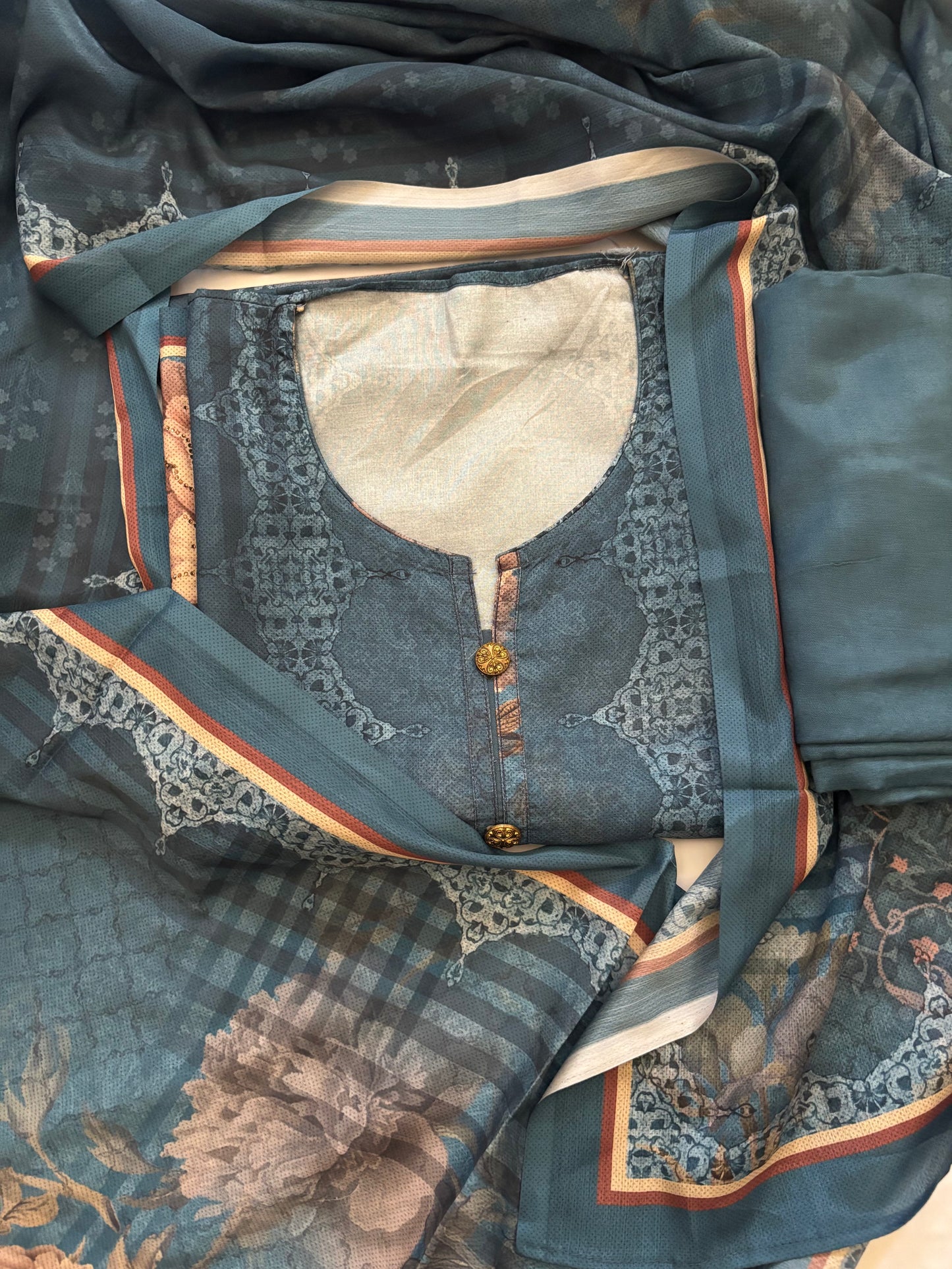 Blue Muslin suit