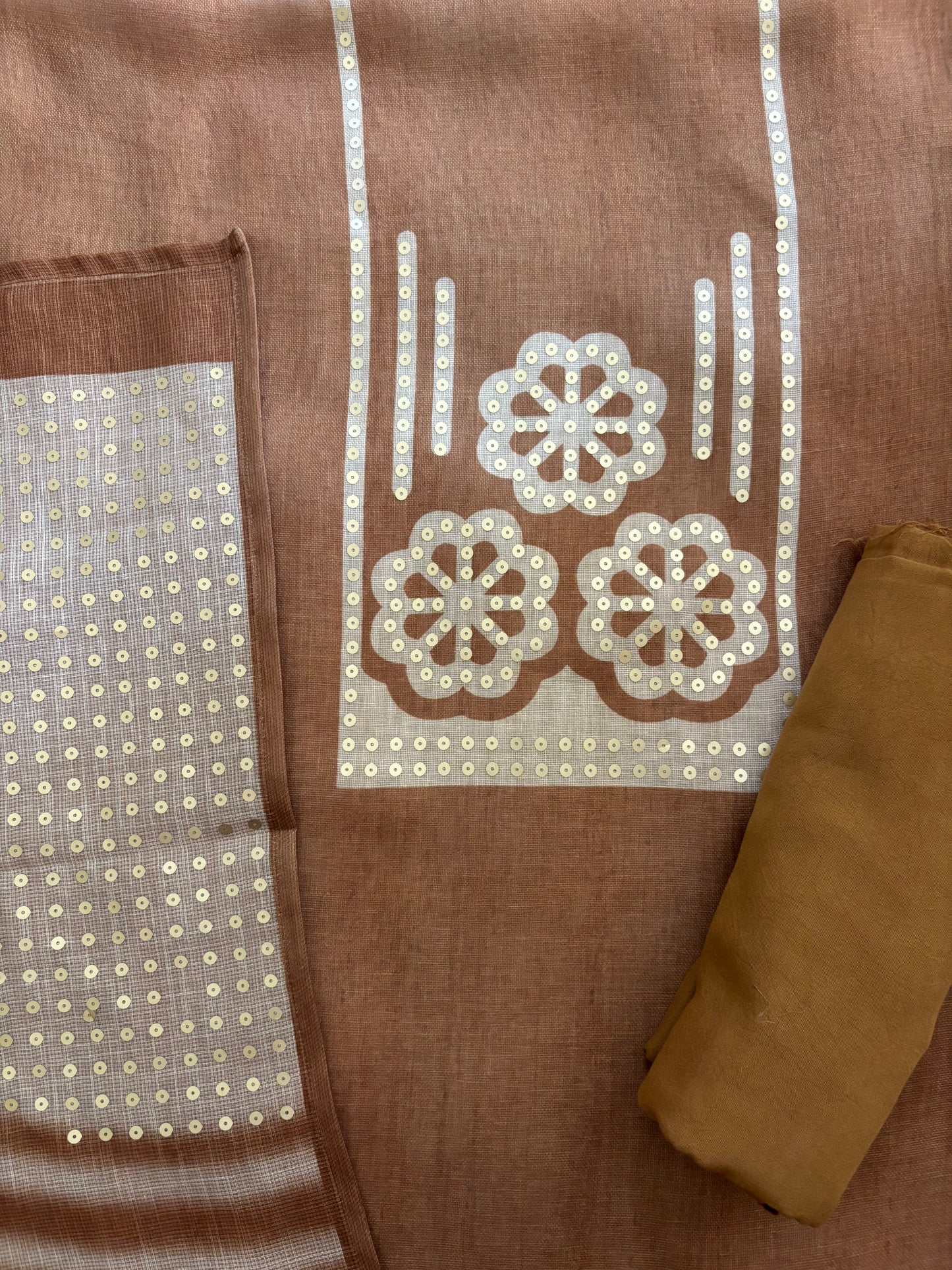 Antique Gold Sequin Suit