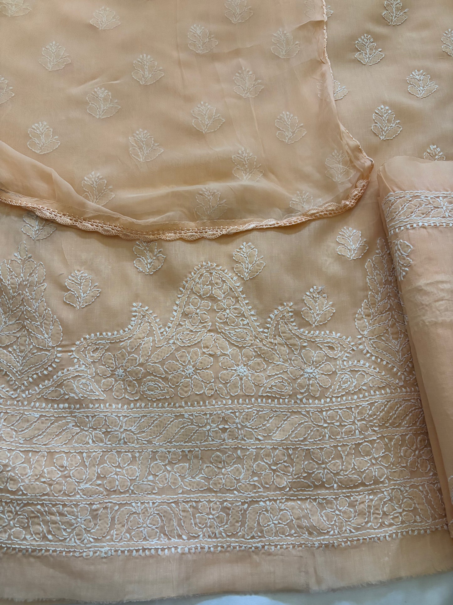 Peach chikan work suit