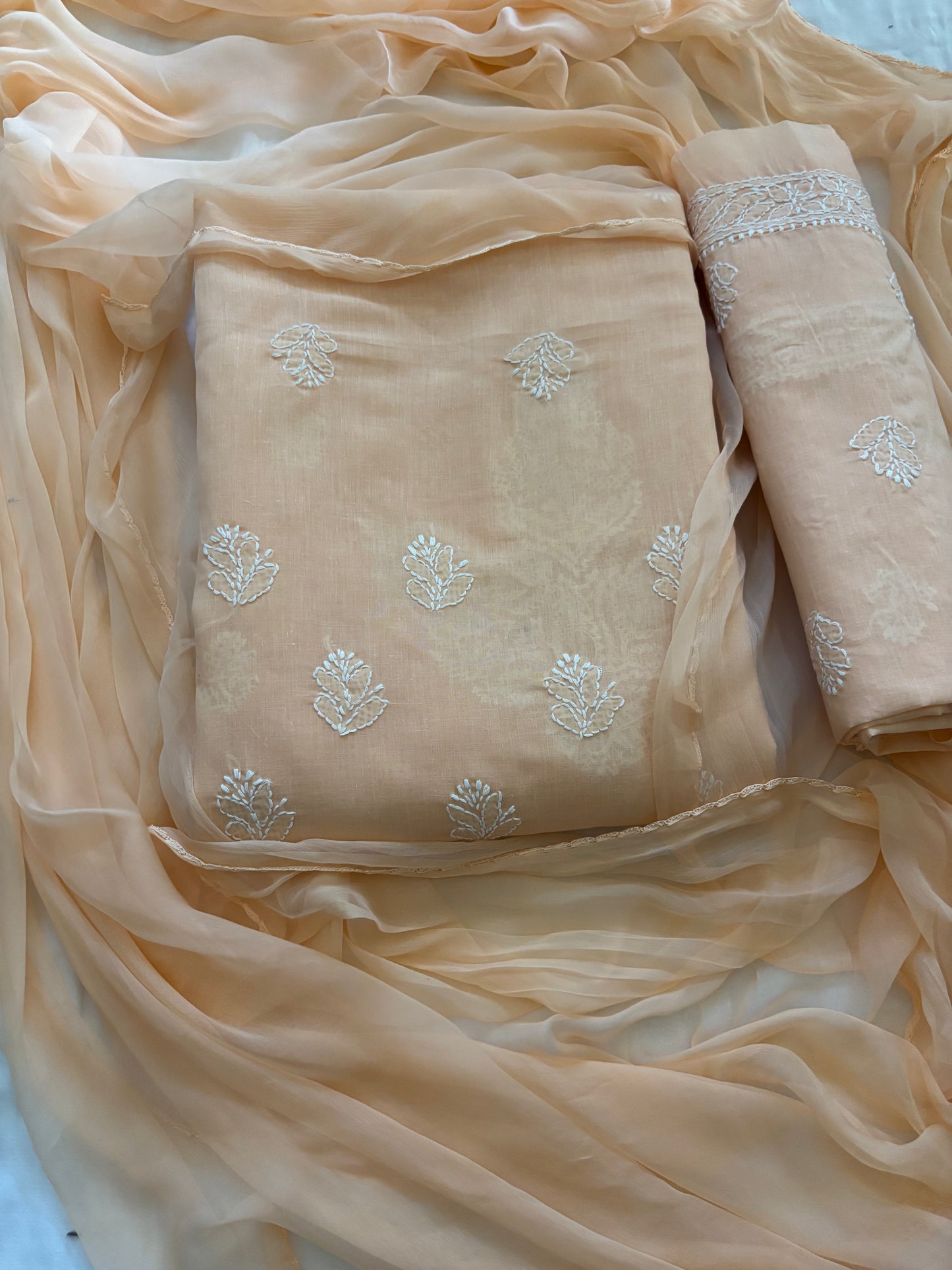 Peach chikan work suit