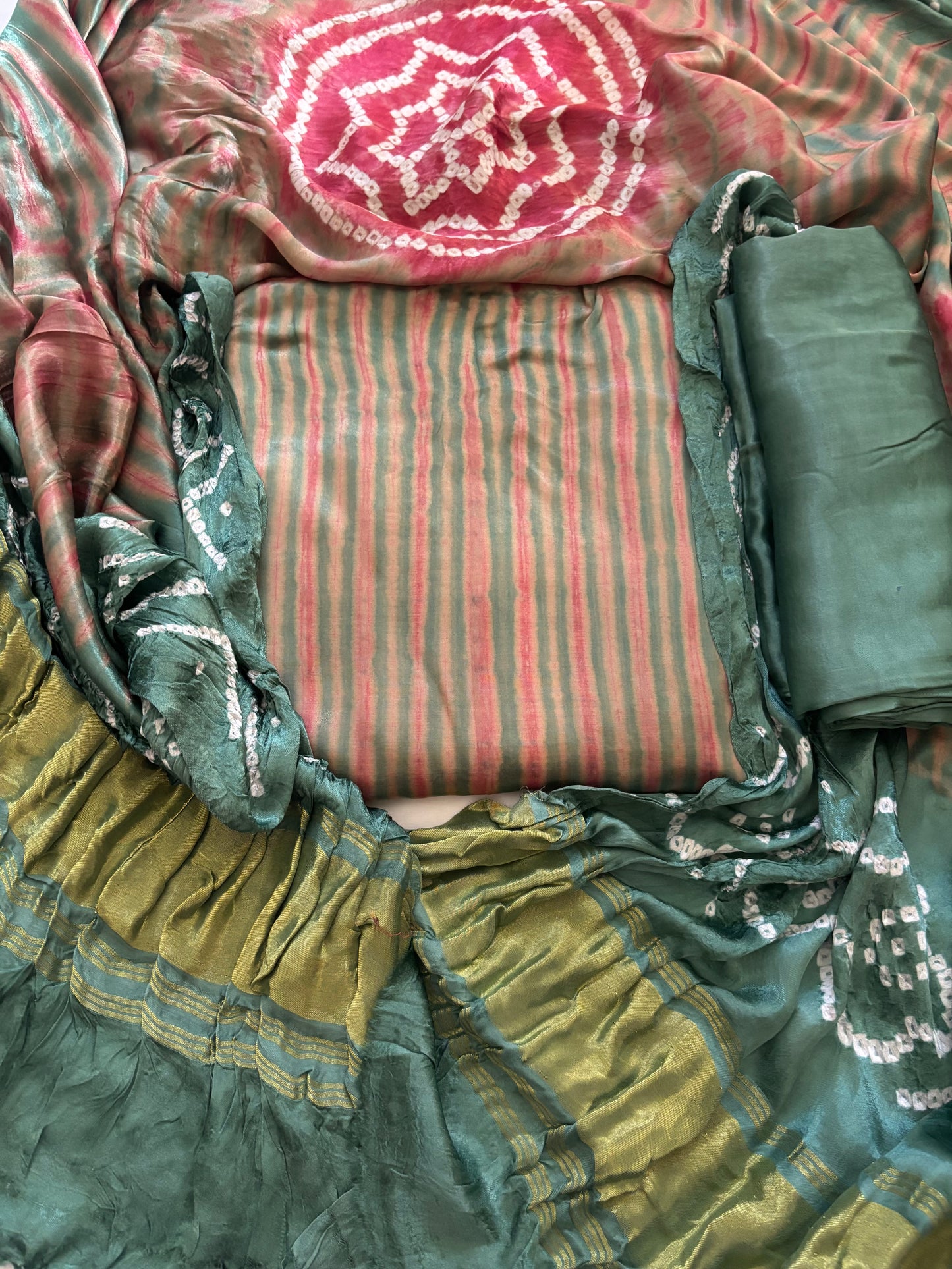 Multi Color shibori suit